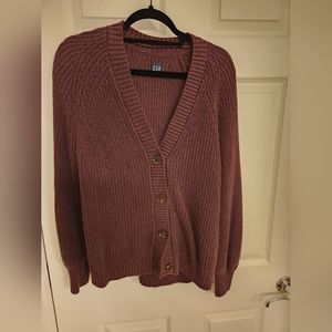 GAP boyfriend cardigan shaker stitch, Medium